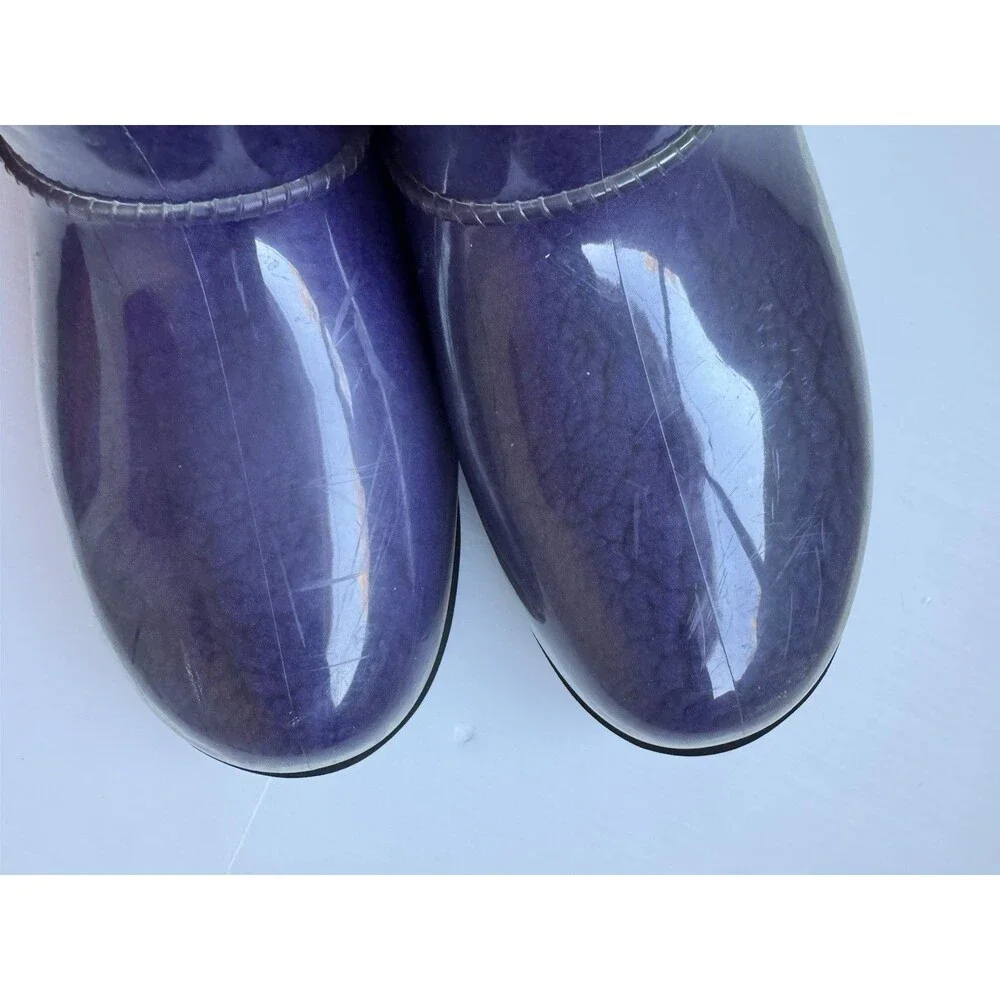 UGG Classic Clear Mini Purple Waterproof Boots Women US 6 EU 37 Shearling